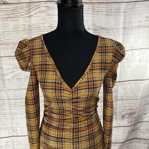 Plaid Bodycon Dress | "Absolutely Love it" | Small | Stretchy